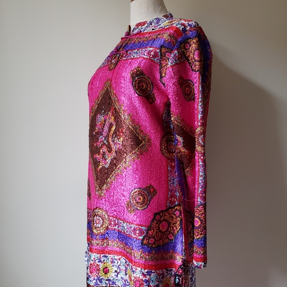 Vintage 90s Chinese tunic dress - Picture 2 of 8
